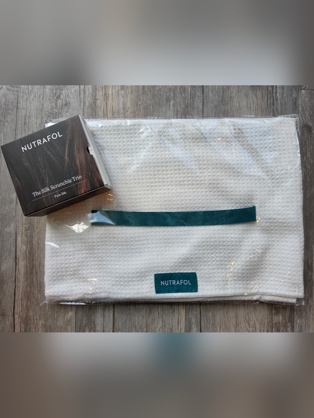 Nutrafol Quick Dry Hair Towel Microfiber + Nutrafol Hair Silk Scrunchies - Picture 9 of 10